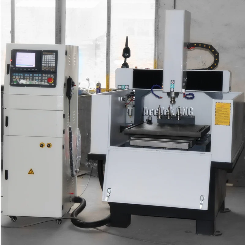 Форма ЧПУ cnc 6060 Литье металла машина/ЧПУ станок роутер/мини ЧПУ маршрутизатор для гравировки металла - Цвет: AK6060H ATC