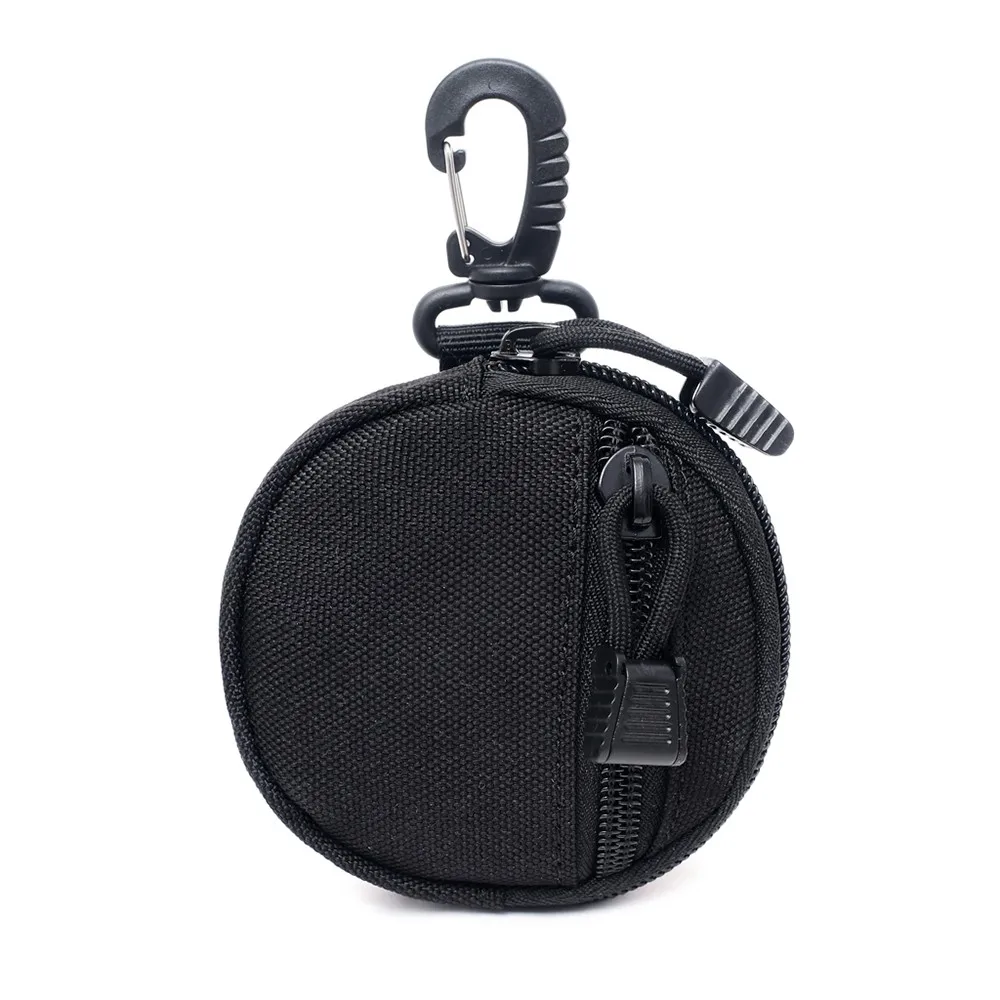 1-Black 1000D охотничий EDC пакет тактический Molle Функциональная сумка практичная монета кошелек военный ключ наушники чехол Кемпинг Туризм - Цвет: 1-Black