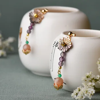 

2020 Vintage Earrings for Women Ethnic Shell Flower Drop Earrings Classic Stone Dangle Earrings Fashion Jewelry Drop Shopping