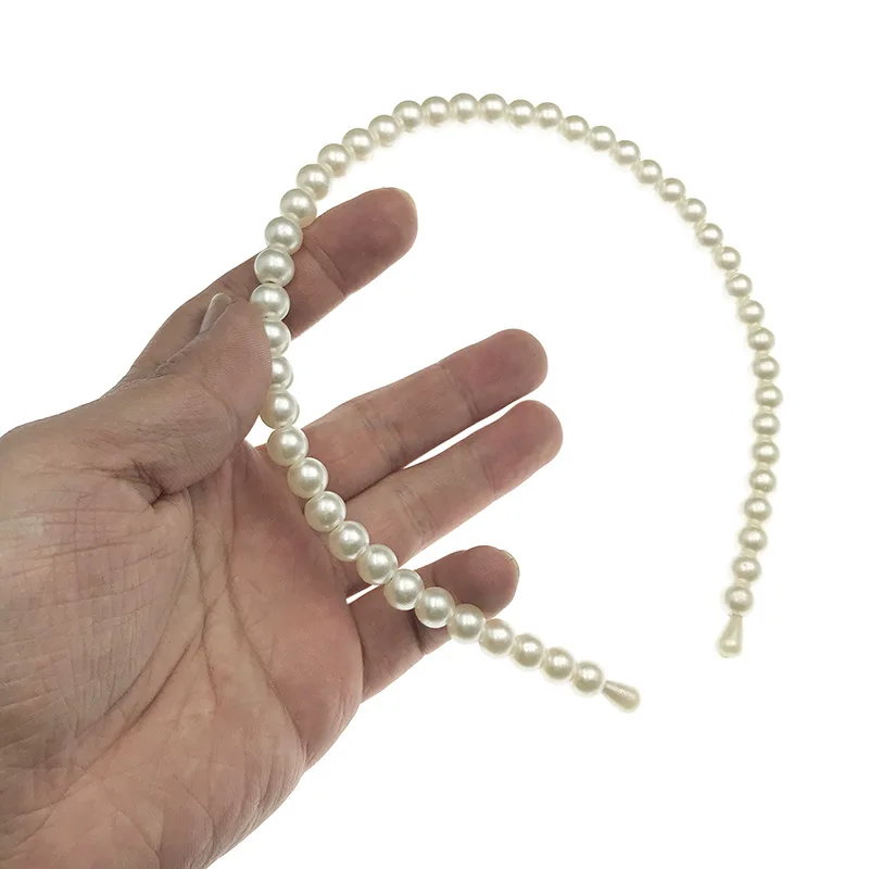 Винтажные Ретро жемчужные повязки для волос аксессуары для женщин и девушек - Цвет: E 8mm pearl