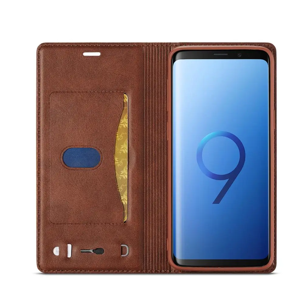 Флип-чехол для samsung Galaxy S9 Plus Ретро Folio кожаный, в виде бумажника, Магнитный чехол для телефона Galaxy S9 S10 Note 10 Coque
