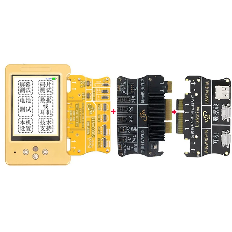 3 in 1 WL V6 ЖК-экран цветной программатор для iPhone 11 XR XSMAX XS 8P 8 7P наушники/сенсорный/аккумулятор ремонт хороший как Qianli iCopy - Цвет: 3 in 1
