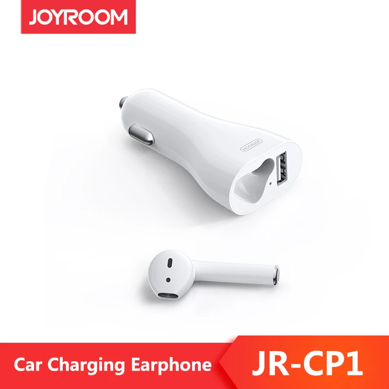 

Joyroom JR-CP1 Portable Small Usb Car Charger Bluetooths Wireless Stereo Earphone Mobile Phone Fast Charging Bests Music With M