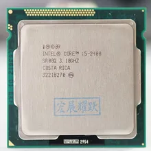 Intel processador core i5-2400 i5 2400 (6m cache, 3.1 ghz) lga1155 pc desktop cpu quad-core, cpu 100% de trabalho