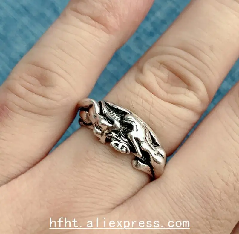 

Mens Rings Two Nude Women's Entanglement Patterns, Galvanized Alloy Process