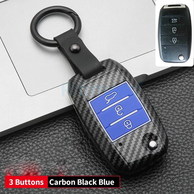 Carbbon ABS Car Key Cover Case for KIA Sportage Ceed Rio Cerato Soul for KIA Rio X Line Sportage Cerato Ceed Key Holder key case cover key case car key shell