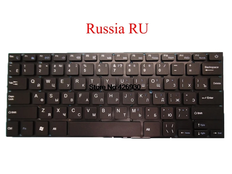 Ноутбук RU US клавиатура для Irbis NB47 NB48 PRIDE-K3049 SCDY-277-3-9 PRIDE-K2500 английский США Россия RU черный
