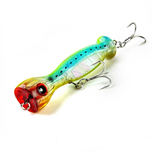 NSB-002 NOEBY 1 Pcs Fishing Lure 130mm/50g Super Popper Top Water Lures Hard Bait Artificial VMC Treble Hooks - Цвет: NSB-002