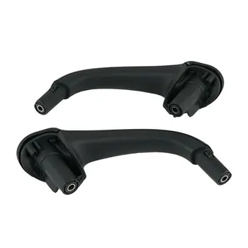 

Parts Door Pull Handle Accessories Interior Inner Black Plastic 1 pair