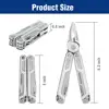 WORKPRO Multi Tool 15-in-1 Pocket Tool multi Pliers Saw Cutters for EDC Stainless Steel Utility Tools with Sheath Multitool ► Photo 3/6