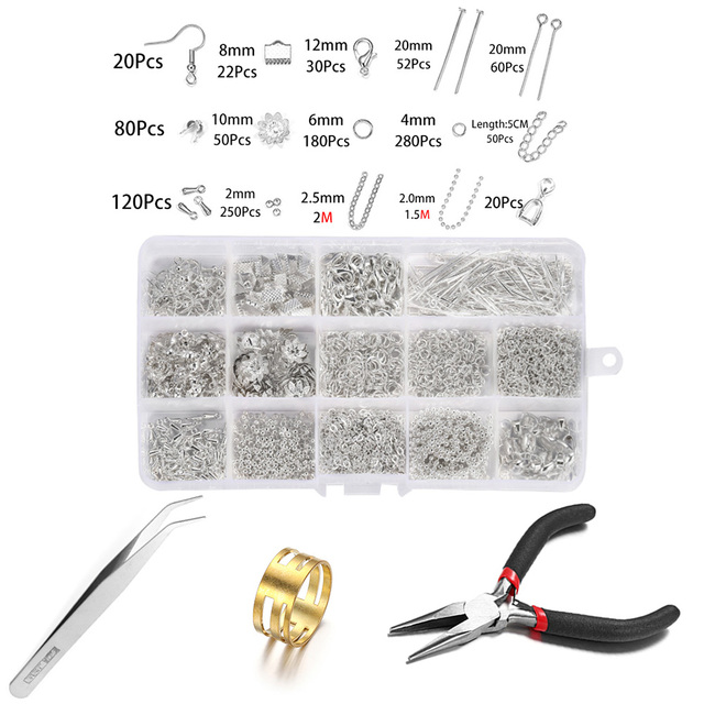 Accessories Jewelry Findings Set Jewelry Making Tools Lobster Clasp Open Jump Rings For DIY Jewelry Making Supplies Kits