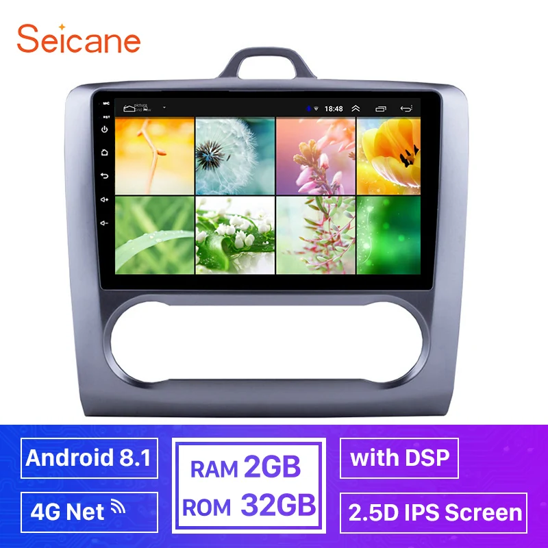 Seicane Оперативная память 2 Гб 2.5D ips Экран DSP 4G сети Android 8 1 автомобильный