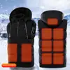 Outdoor USB Heating Vest Jacket Winter Flexible Electric Thermal Clothing Waistcoat Fishing Hiking Warm Clothes Men and Women 2