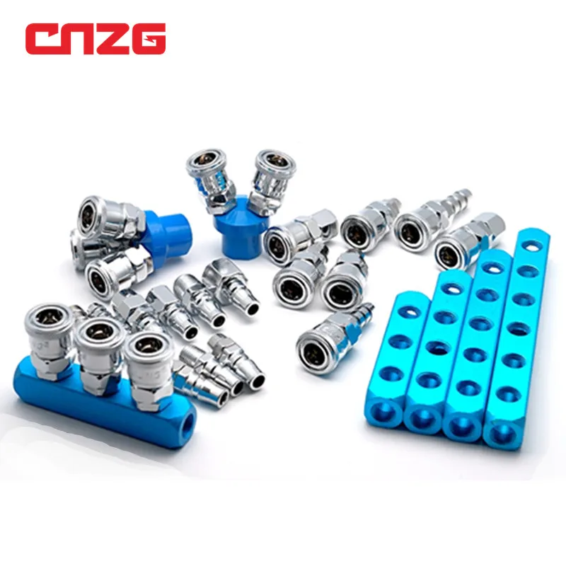

Gas Distributor Pneumatic Verteiler Fittings Quick Coupler For Air Compressor Adapter Ejector Splitter Connector Hardware SML