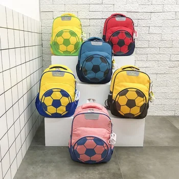 

2020 new cartoon football boys and girls schoolbag primary school students 1-3 grade backpack kindergarten student backpack