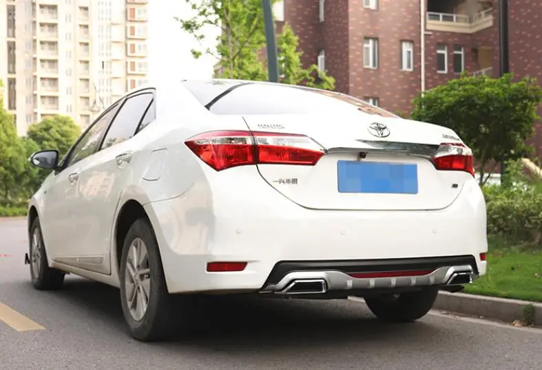 Для Toyota Corolla ABS задний бампер диффузор защитные бамперы для- Corolla набор бампер задний спойлер