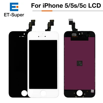 

100PCS/LOT For iPhone 5 5S 5C LCD Display Touch Screen Digitizer Assembly Replacement AAA+++ 100% No Dead Pixel LCD Screen Panel