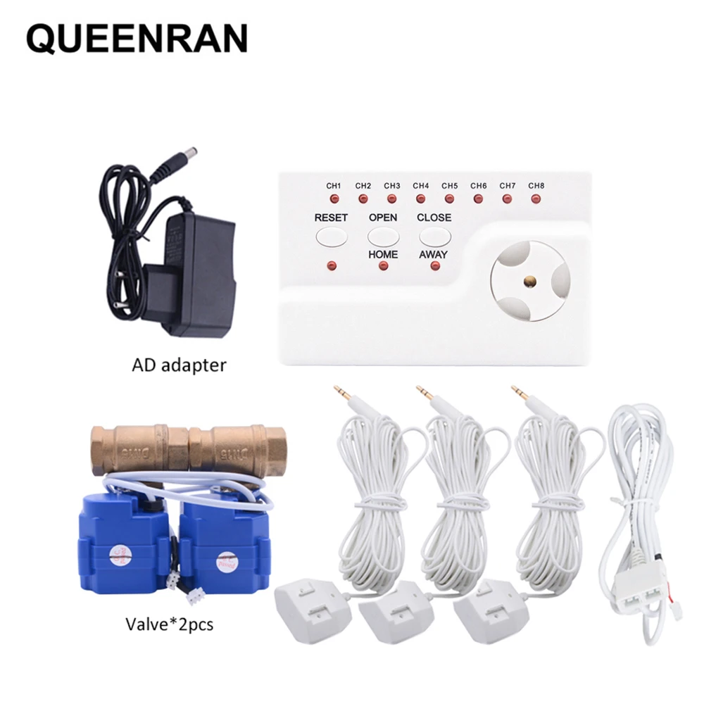 Russian WLD-806 Hidaka Water Leakage Sensor Alarm Kit For Smart Home with 2pcs DN15 Flood Alter Overflow Leaking Detector | Безопасность