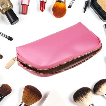 

1pc PVC Shell Storage Makeup Bag Travel Bag Toiletry Bag Large Cosmetic Makeup Travel Bag for Girls Women Ladies (Black)