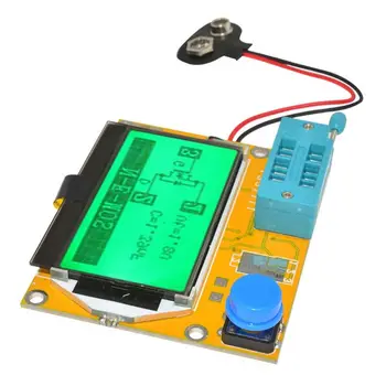 

LCR-T4 Mega328 Transistor Tester Diode Capacitor ESR LCR Meter With Case MOS PNP