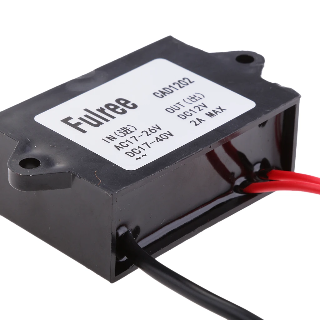 Преобразователь питания AC 24V в DC 12V 2A адаптер для камеры безопасности