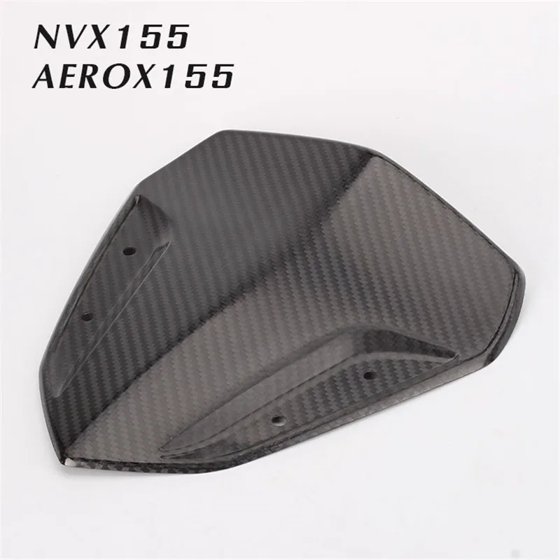 

Модифицированное лобовое стекло для мотоцикла NVX155 AEROX155, лобовое стекло из углеродного волокна, модифицированное лобовое стекло, декоративная маленькая панель