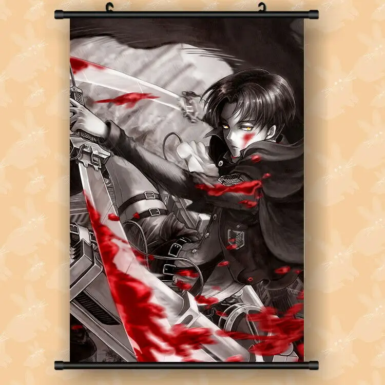 Anime Attack On Titan Wall Scroll Poster Home Decorate Decor Gift 60