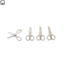 Миниатюрные аксессуары для кукольного домика, металлические ножницы, милые мини ножницы, куклы, игрушки для украшения кукольного дома, масштаб 1/12