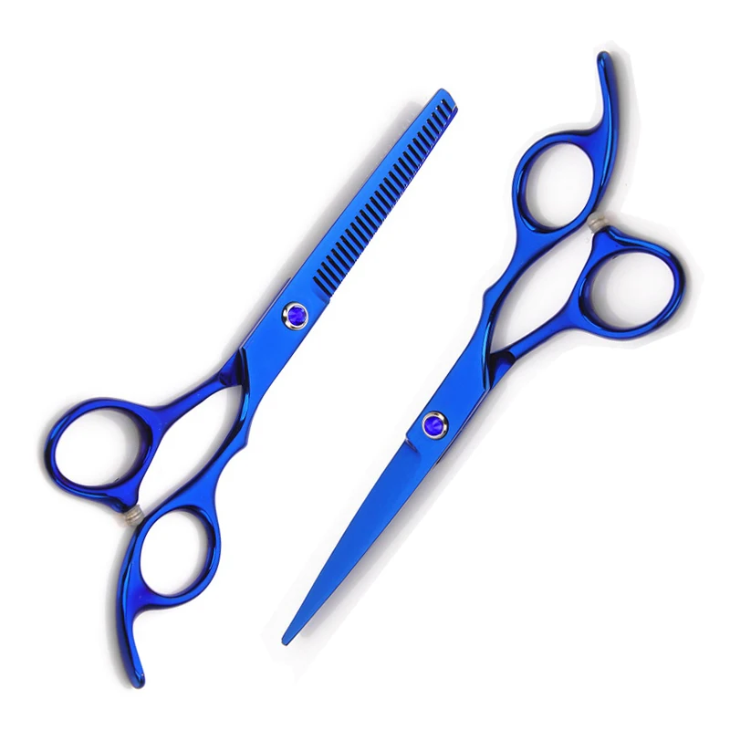 2 шт. ножницы для волос парикмахерский набор профессиональные ножницы для стрижки волос прямые филировочные ножницы парикмахерские салонные инструменты - Цвет: 2pcsNO.4