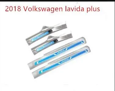 Для Volkswagen- lavida порог бар плюс новая lavida Модифицированная педаль Добро пожаловать lavida декоративная яркая полоса - Цвет: Inside