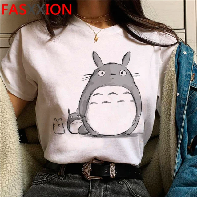 Top de Totoro Ghibli mujer, ropa ulzzang harajuku kawaii, camiseta tumblr, ropa de calle, top de harajuku _ - AliExpress Mobile