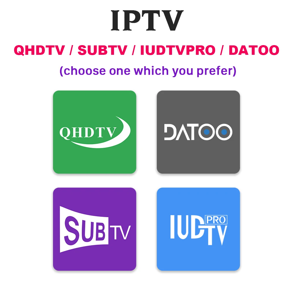 IPTV Spain Portugal France IP TV Subscription QHDTV SUBTV IUDTV Pro Datoo Code IPTV France Arabic Spain Turkey Netherlands IP TV