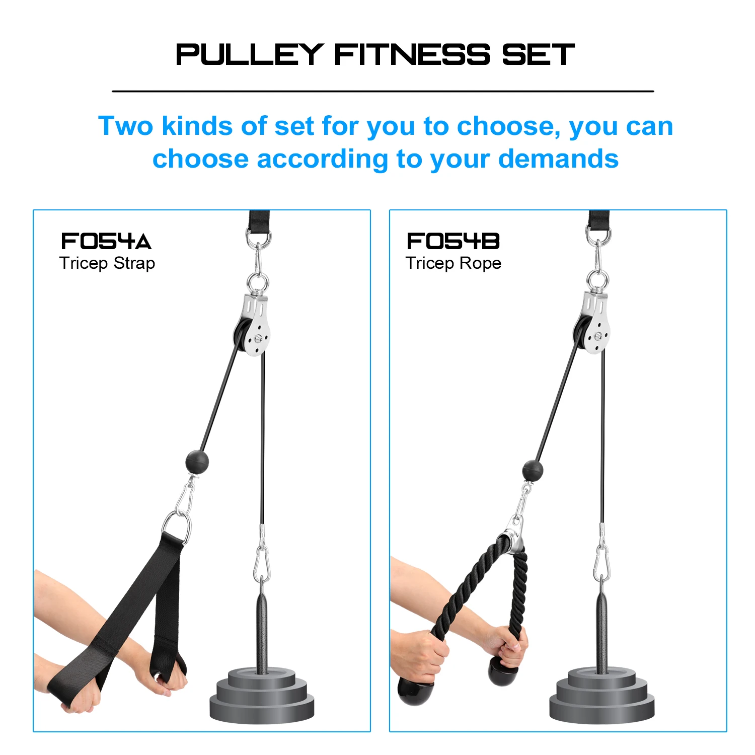 Bandas Elasticas Fitness Equipment DIY Pulley Cable Machine Attachment System Lifting Arm Biceps Triceps Blaster Hand Strength arm strength trainer hand wrist exerciser pull bar