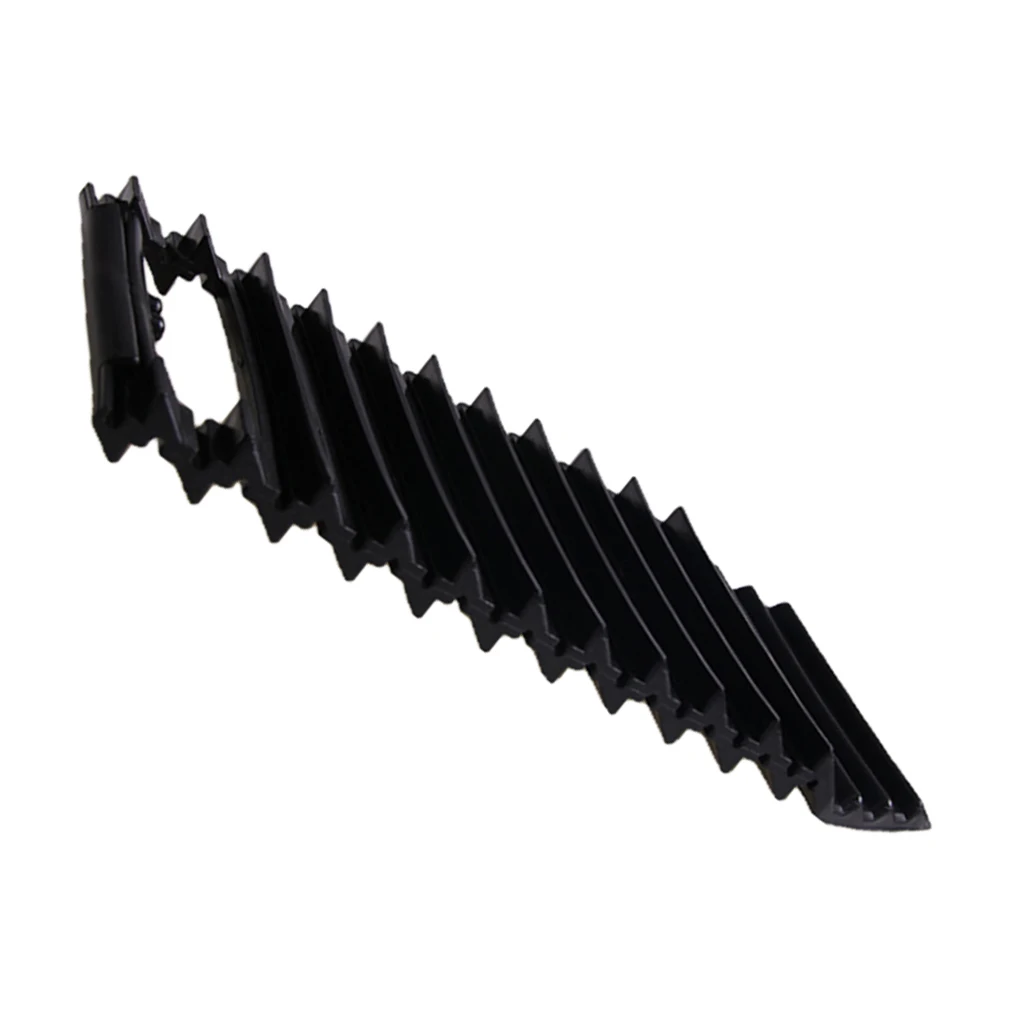 Car Traction Mat Emergency Tires Non-slip Tract Board Plate for Snow Ice Sand Mud Black