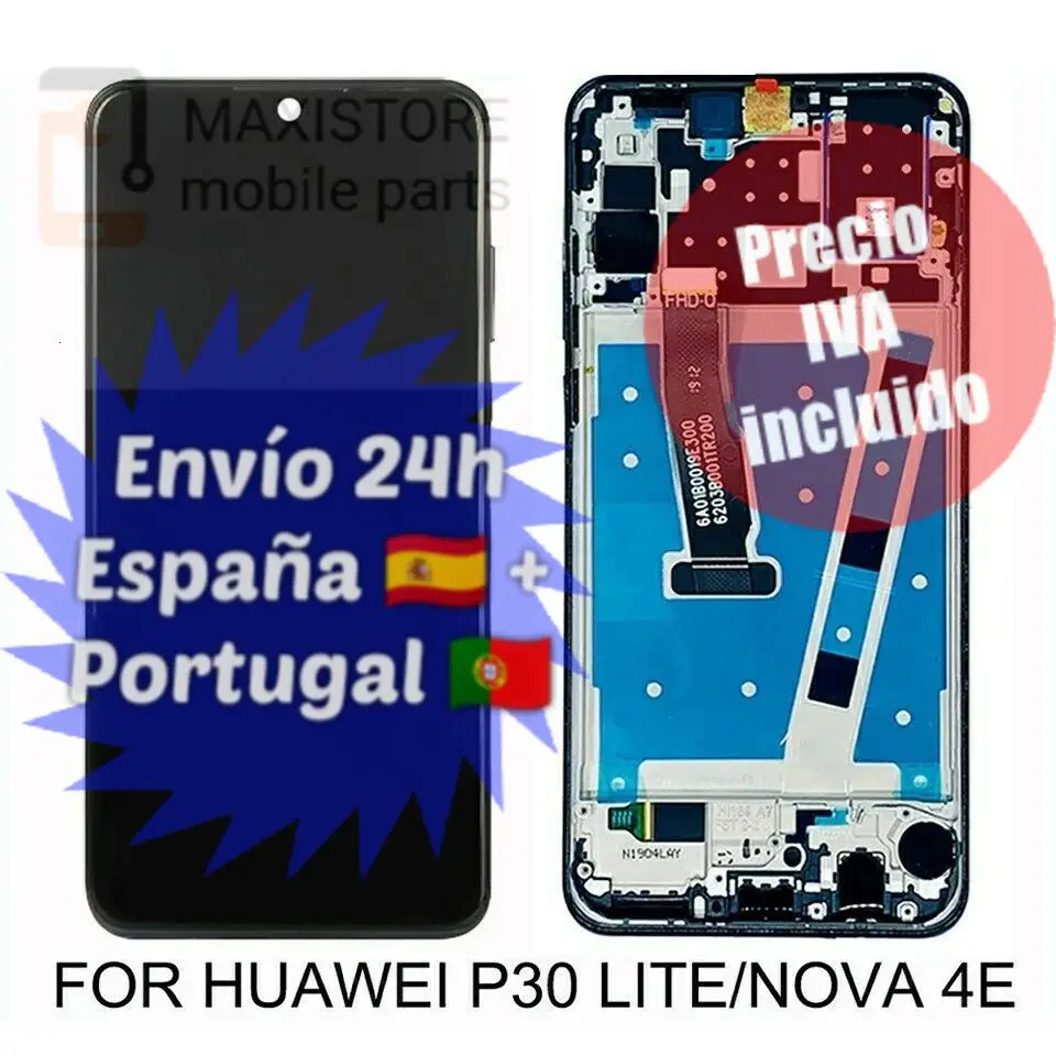 PANTALLA DISPLAY LCD HUAWEI P30 LITE MAR-L01A L21A LX1A LX2 AL00 con marco 48mp | Мобильные телефоны и аксессуары