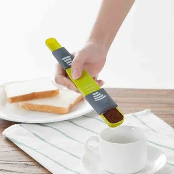 

1 pcs Measure Cup Double End Height Stools Adjustable Scale Measuring Spoons Measuring Spoon baking tool Kitchen Accessories