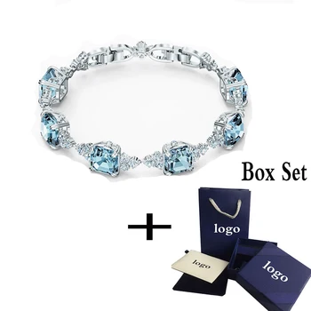 

2020 SWA Original SPARKLING Bracelet with Original Engraved Woman Jewelry Gift Fashion Luxury Jewelry Free Shipping Wholesale