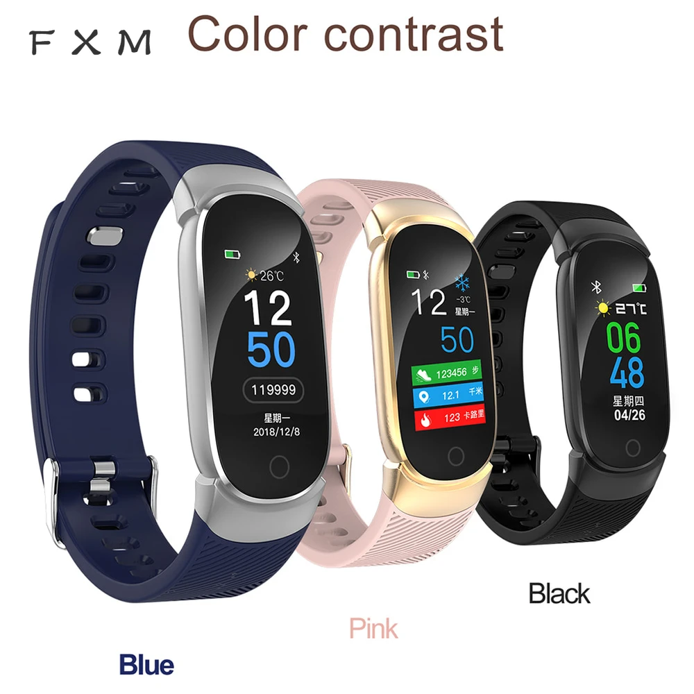 

FXM QW16 Digital Watch Sports Waterproof Smart Watch Women Smart Bracelet Band Bluetooth Heart Rate Monitor Fitness Tracker Men