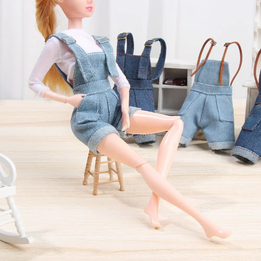 Fashion Suspenders Trousers Outfit Set for 1/6 BJD FR SD Doll Clothes Accessories