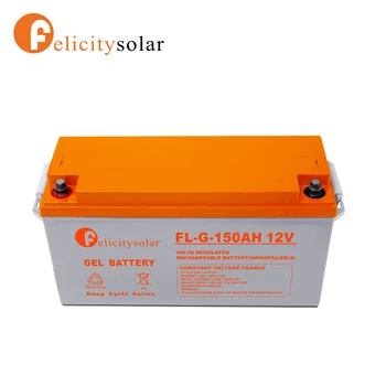 شراء2 سنوات الضمان 3000 مرات فترة هلام بطارية مختومة 12v 100ah 150ah 200ah 250ah الرصاص حمض بطارية ذاتية الشحن