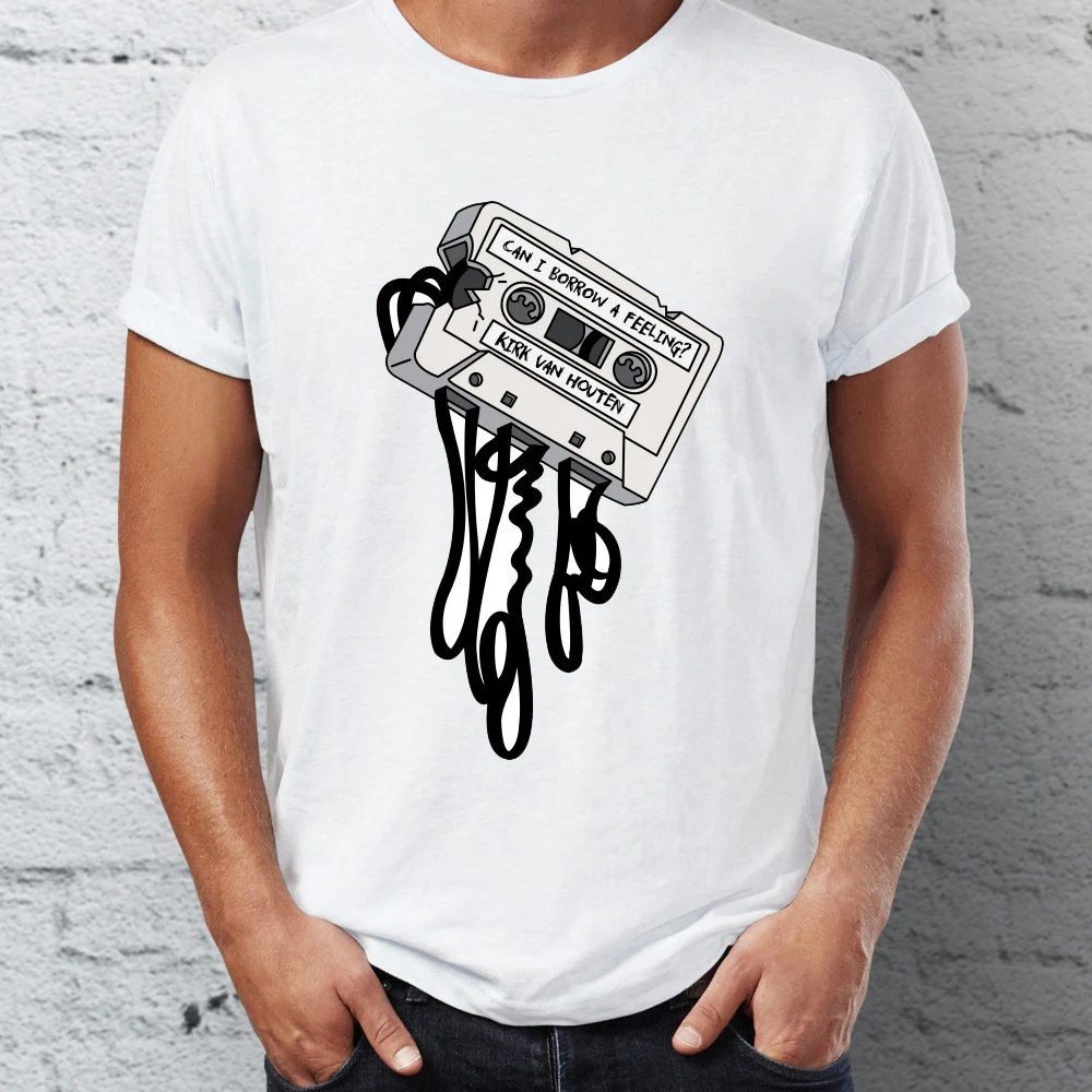 

Marvel Men T Shirts Pt Can I Borrow A Feeling Tape Dapper Tee Summer/Autumn O-neck T-shirts For Adult