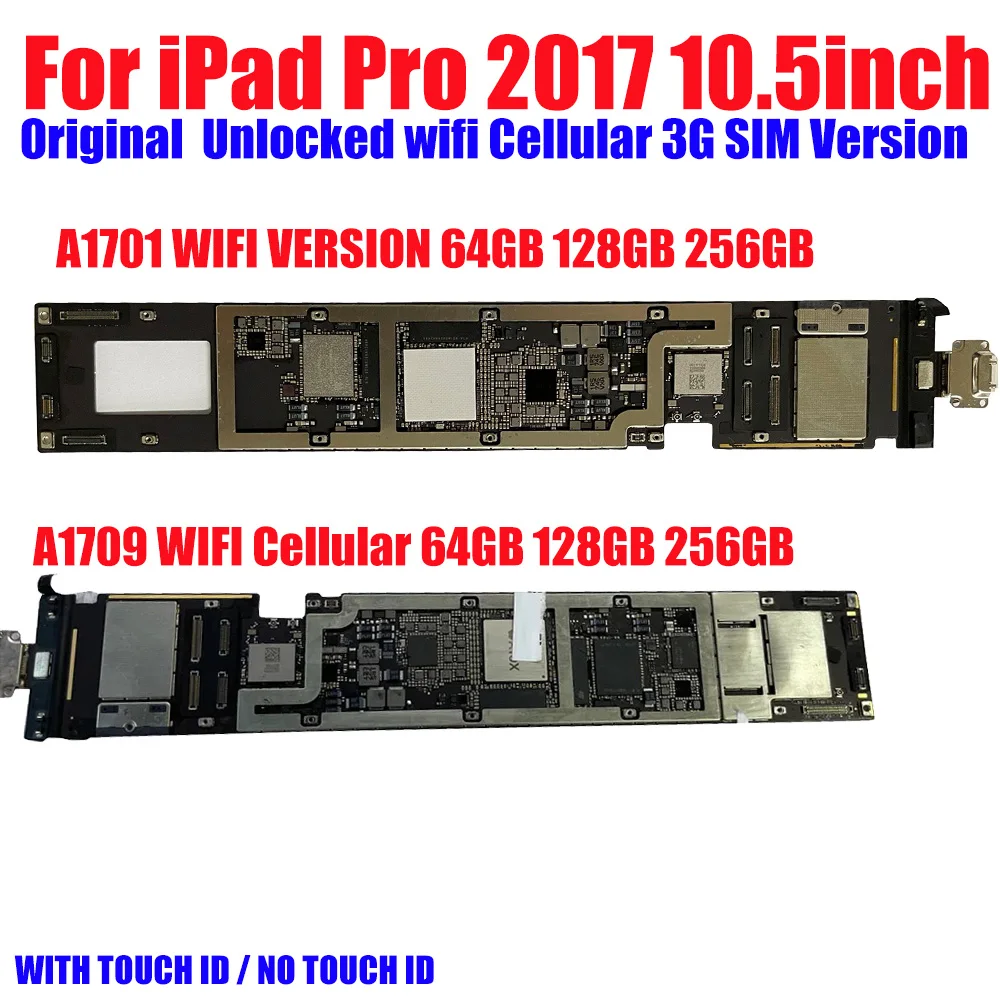 Чистке iCloud для ipad Pro 10 5 дюймов 2017 материнская плата A1701 Wi-Fi A1709 Сотовая связь SIM