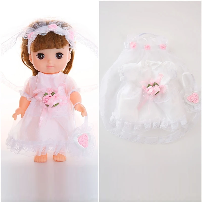 Babypuppenkleidung für 25cm Mellchan Babypuppenkleidung Dress Up Accessoires