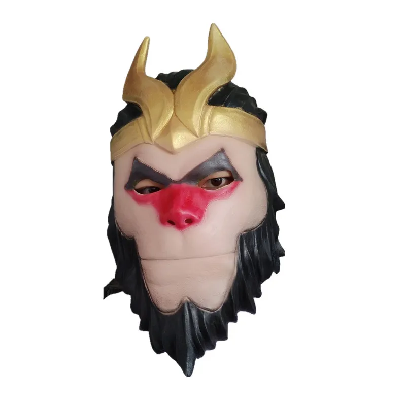 Игра битва Ройал Обезьяна Король Маска Косплей Wukong маска на Хэллоуин вечеринку высокого качества латексная маска для взрослых мальчиков костюм реквизит