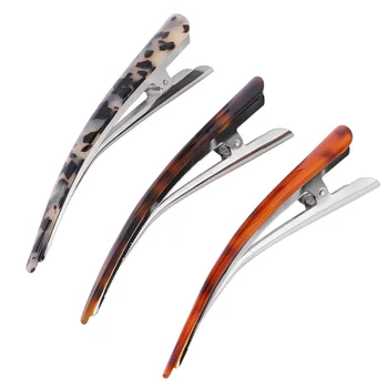 

3pcs Acrylic Duckbill Clip Hairdressing Clips Hair Styling Clips Partition Clamp for Women Girls