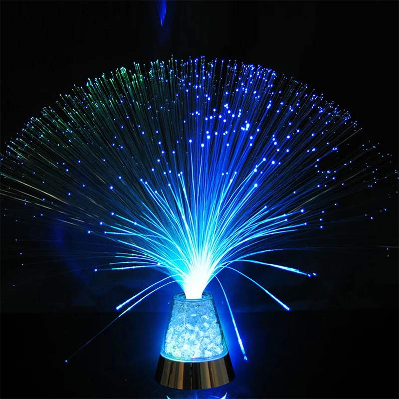 Novelty Multicolor Led Fiber Optic Light Night Lamp Holiday Christmas ...
