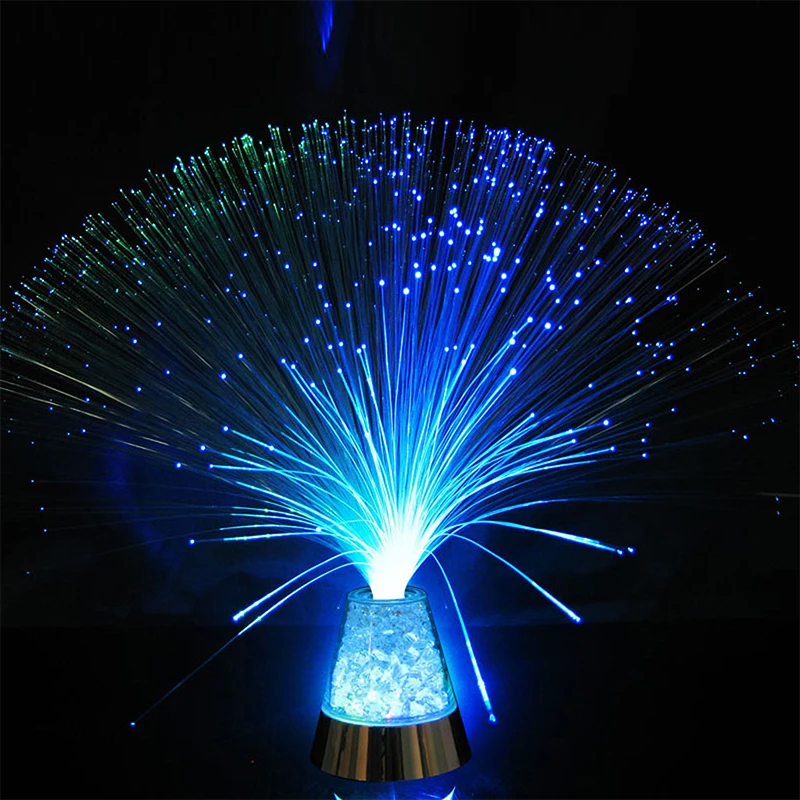 Novelty Multicolor Led Fiber Optic Light Night Lamp Holiday Christmas