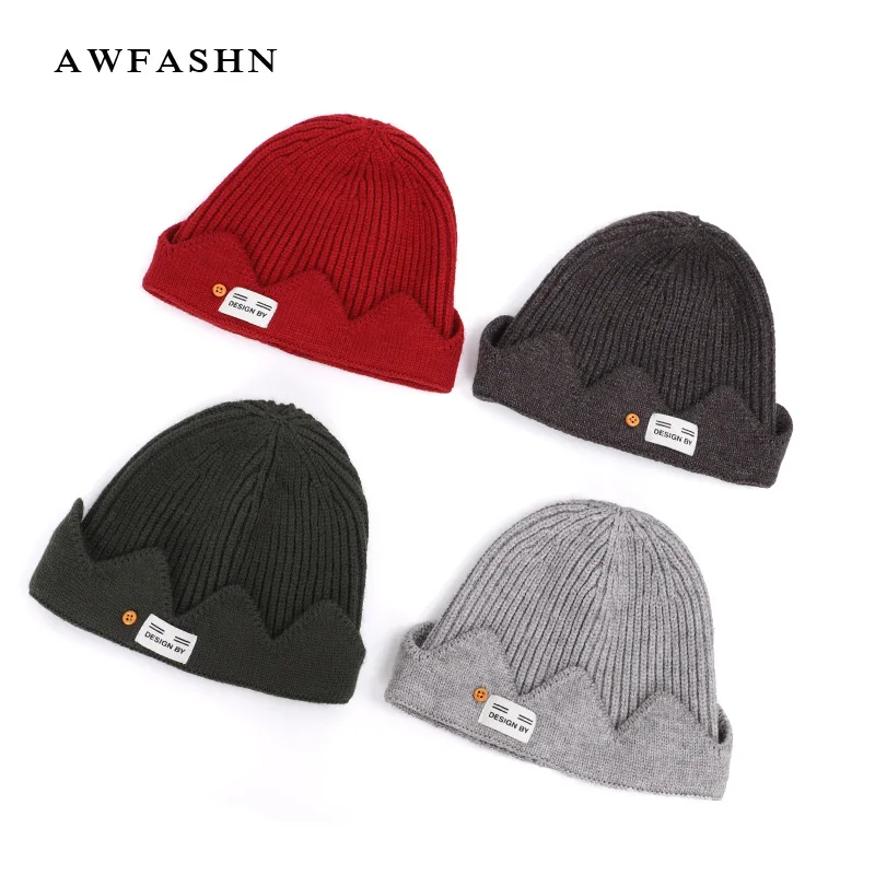 

2019 New High Quality Winter Riverdale Jughead Jones Cosplay Knit Beanie Women Men Topic Exclusive Crown Hat Wool Soft Cap