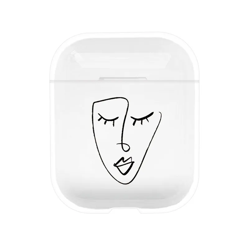 -8 IRONGEER модная bluetooth-гарнитура чехол для наушников Airpods 2 1 милый роскошный спортивный прозрачный жесткий чехол из термополиуретана Coque - Цвет: -8