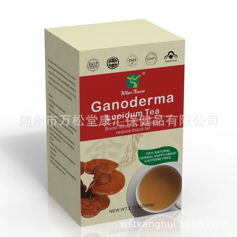 Экспорт чая Lingzhi упаковка для Ganoderma Lucidum 3G * 20 пак./кор. Wan Song Tang отдельный пакет